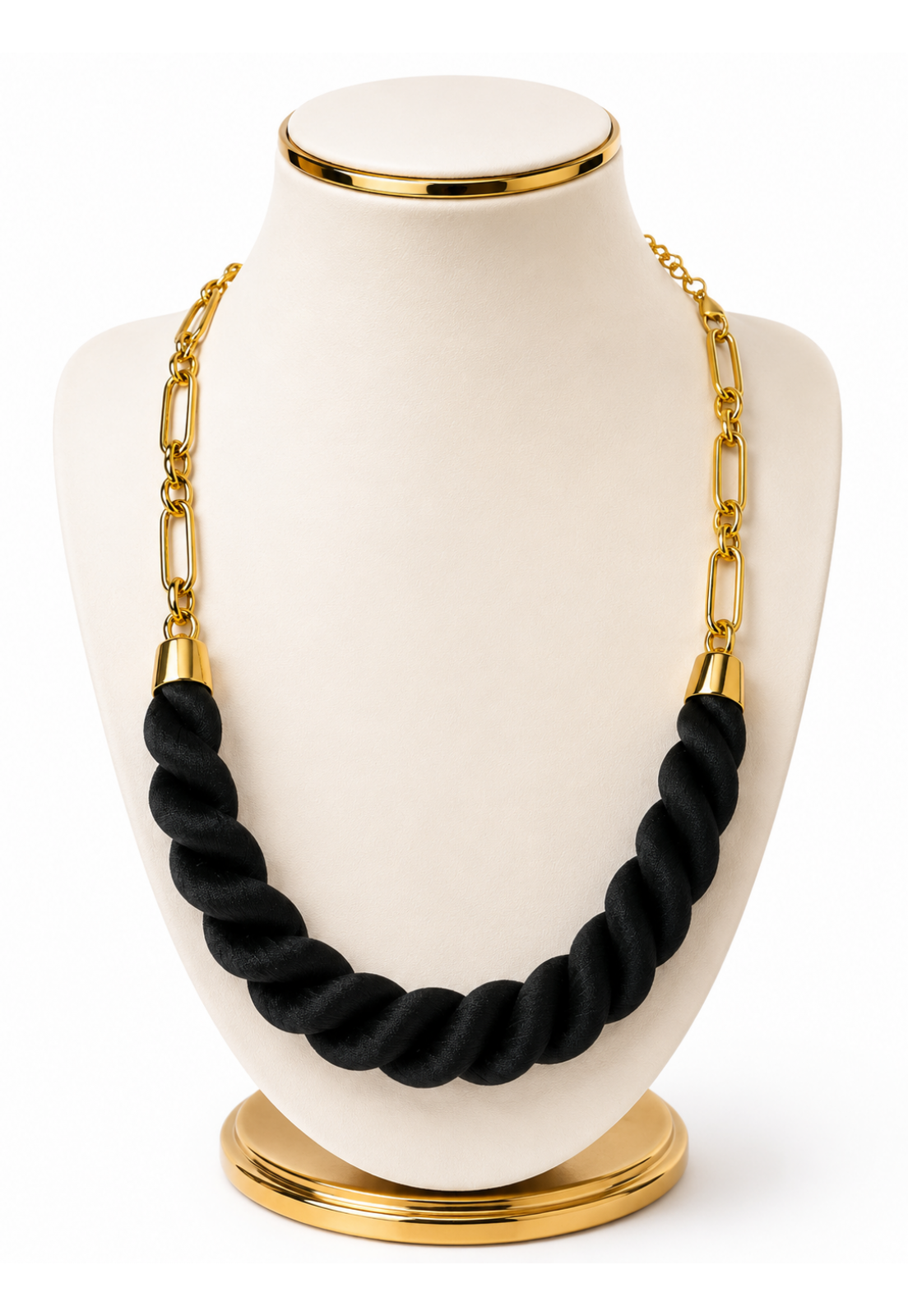 COLAR MAXI TRANÇADO PRETO