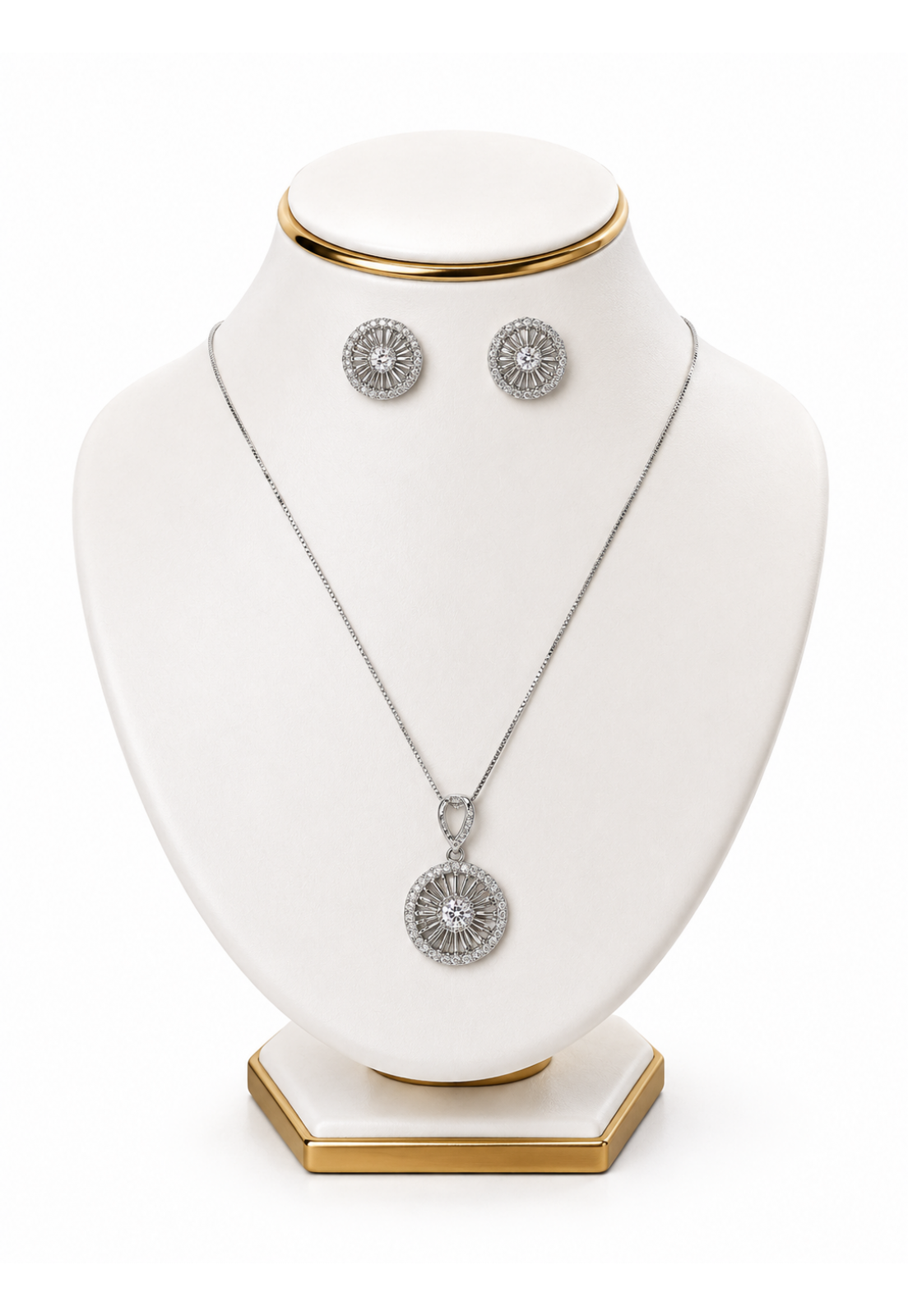 CONJUNTO MANDALA CRISTAL PRATA
