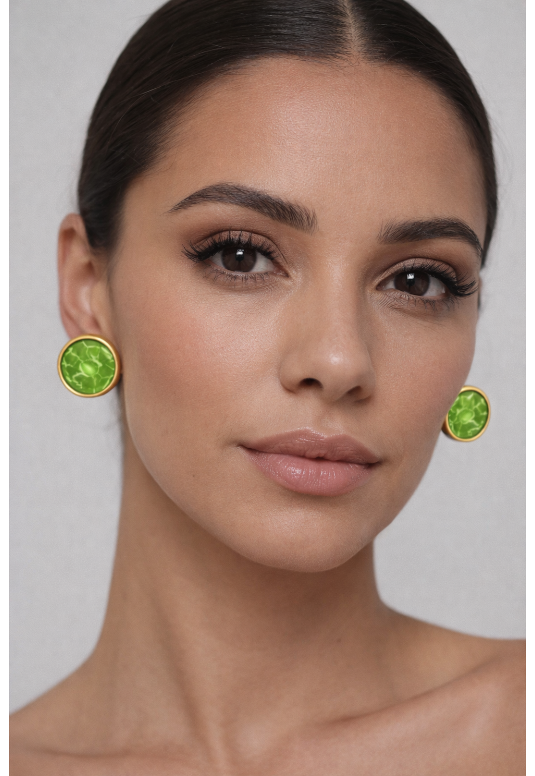 BRINCO MEDALHA VERDE ORGANICO