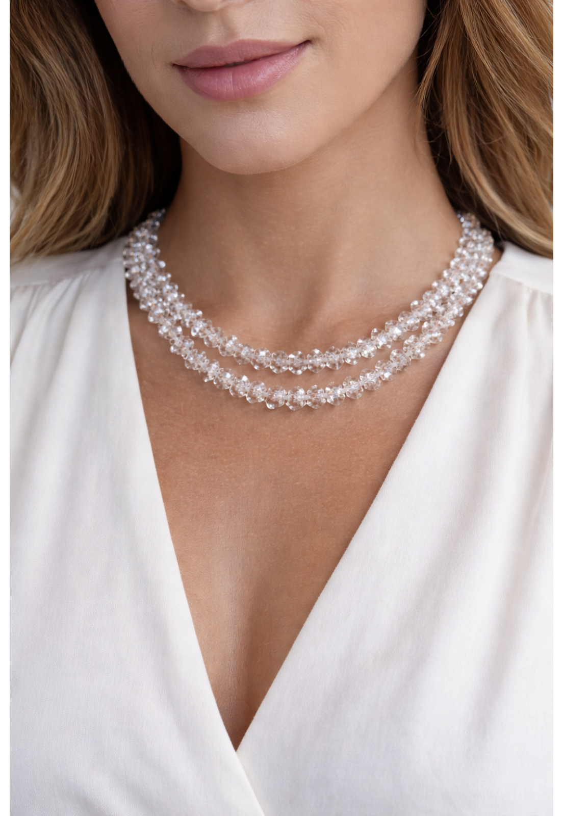 COLAR BIJU TRANSPARENTE