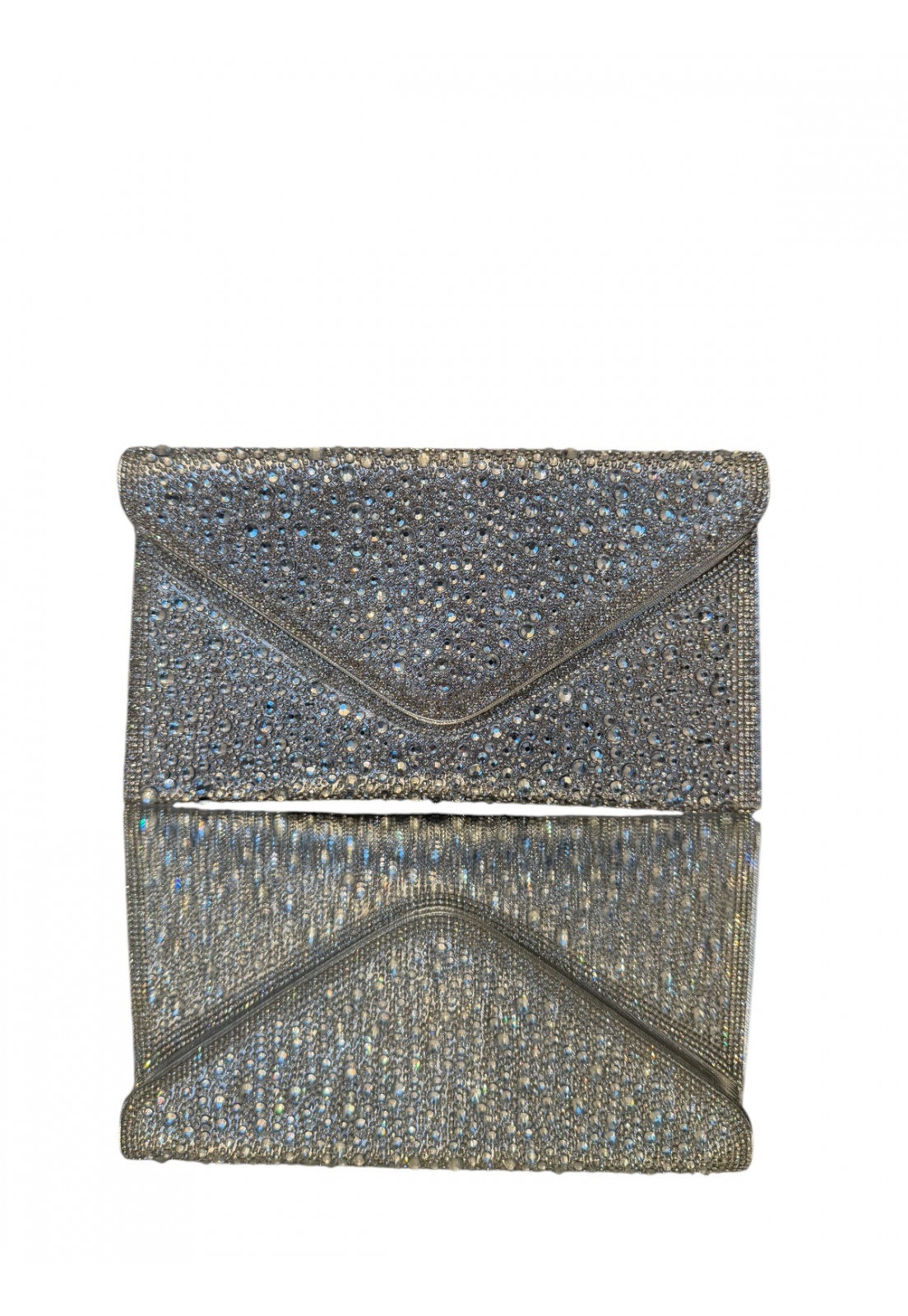 Clutch Carteira de festa pedrarias Prata