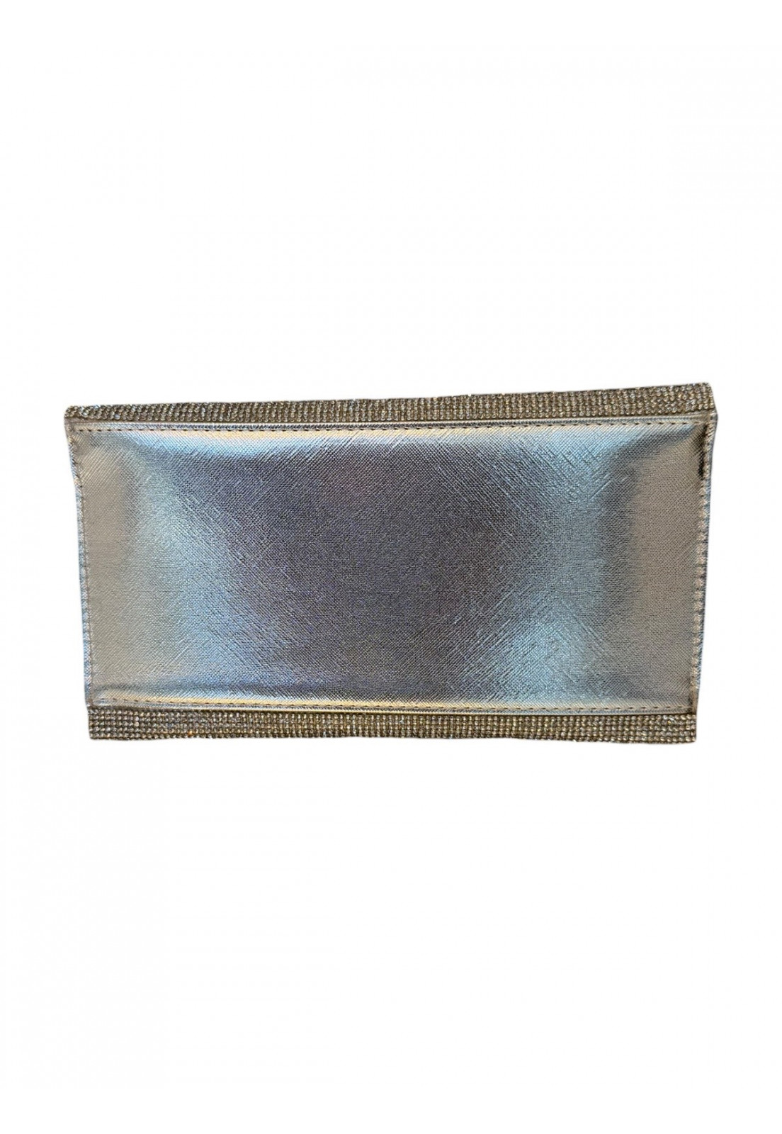 Clutch Luxo festa carteira Prata com Vidrilhos Cristais Clutch Luxo festa carteira Prata com Vidrilhos Cristais