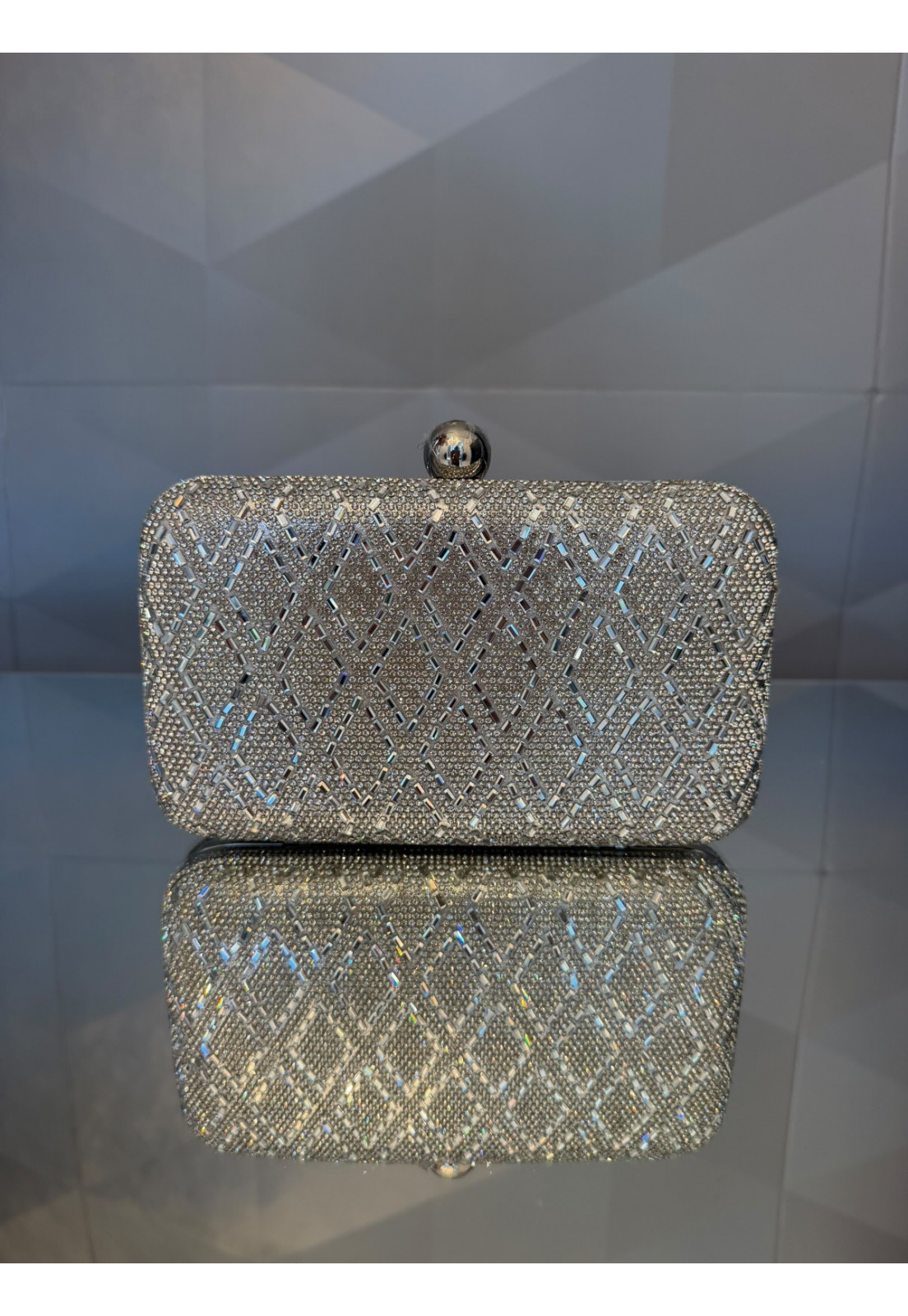 Clutch Luxo festa brilhos Premium Prata Clutch Luxo festa brilhos Premium Prata