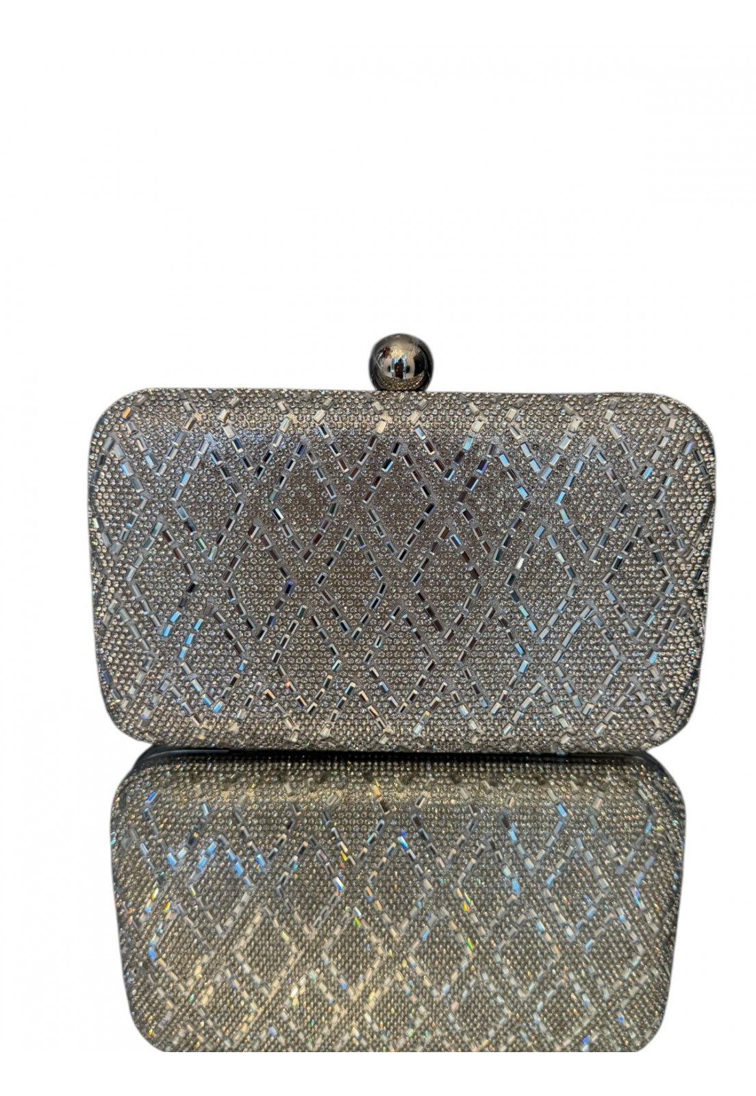 Clutch Luxo festa brilhos Premium Prata Clutch Luxo festa brilhos Premium Prata