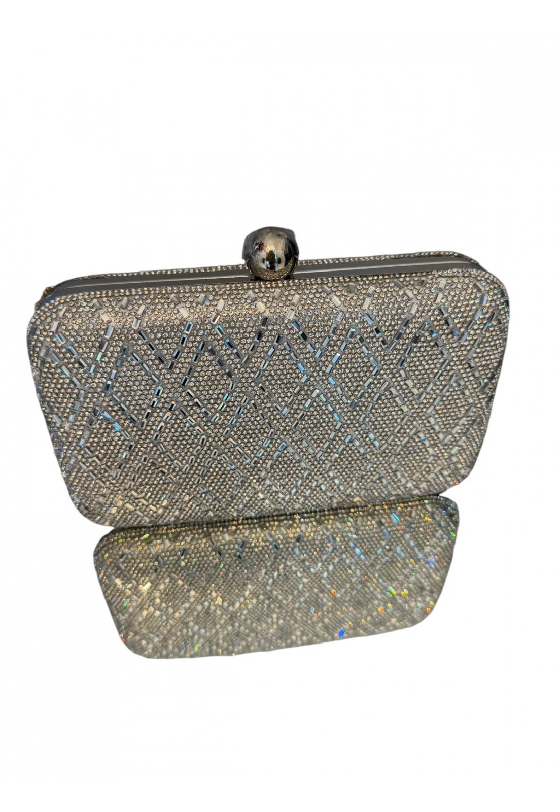Clutch Luxo festa brilhos Premium Prata Clutch Luxo festa brilhos Premium Prata
