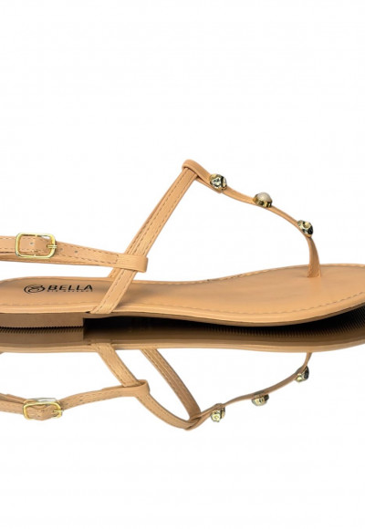 RASTEIRA DE DEDO NUDE E ENFEITES DOURADO E PÉROLA