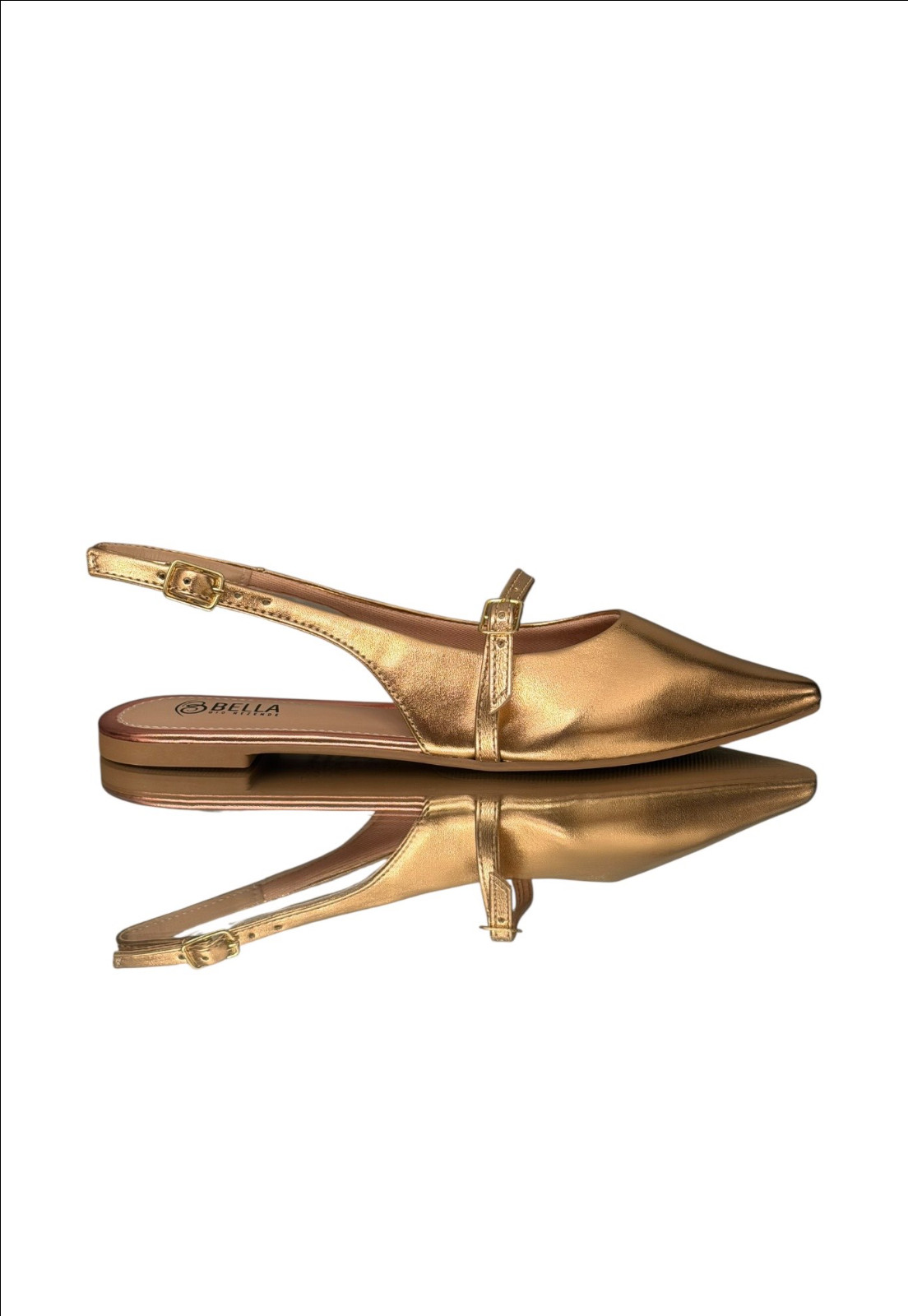 Sapatilha Slingback Bronze Rose