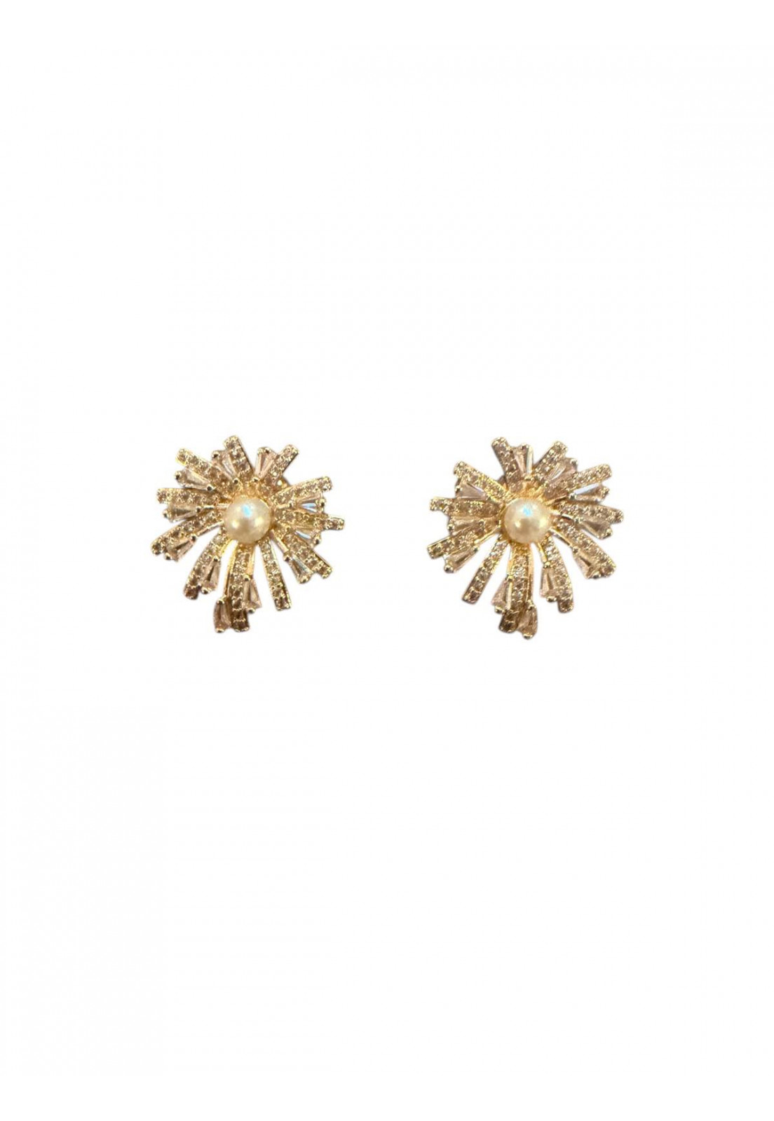 BRINCO LUXO DOURADO STRASS MIOLO PEROLA