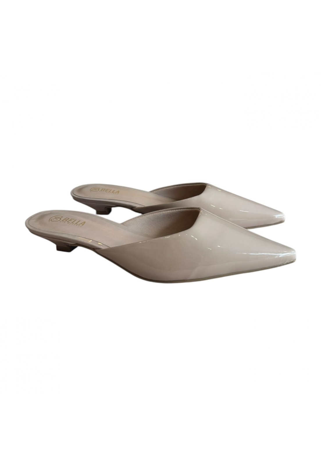 Scarpin Mule Nude bico longo Salto 2 cm Scarpin Mule Nude bico longo Salto 2 cm