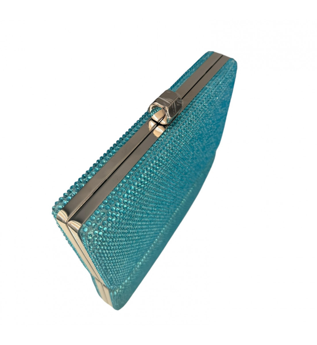 Clutch Azul turquesa Luxo Retangular