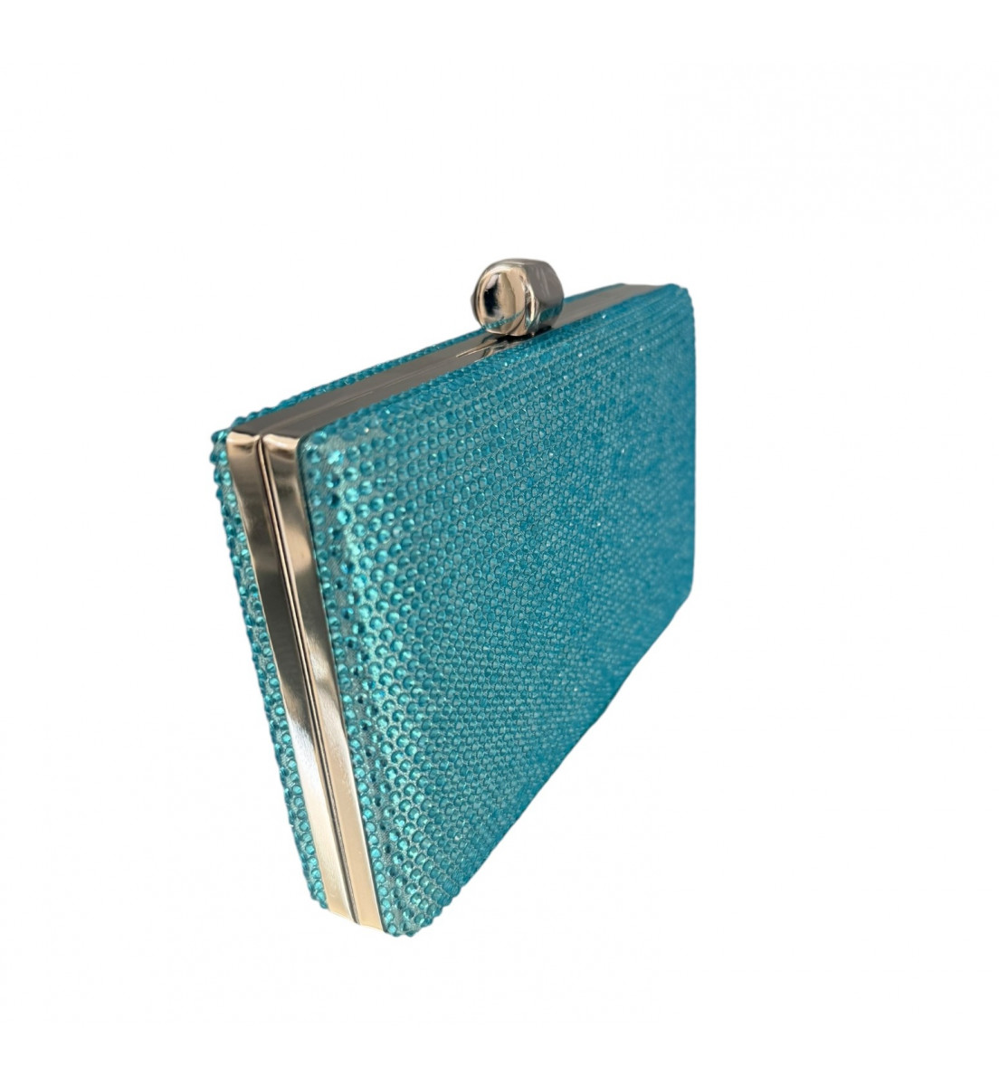 Clutch Azul turquesa Luxo Retangular