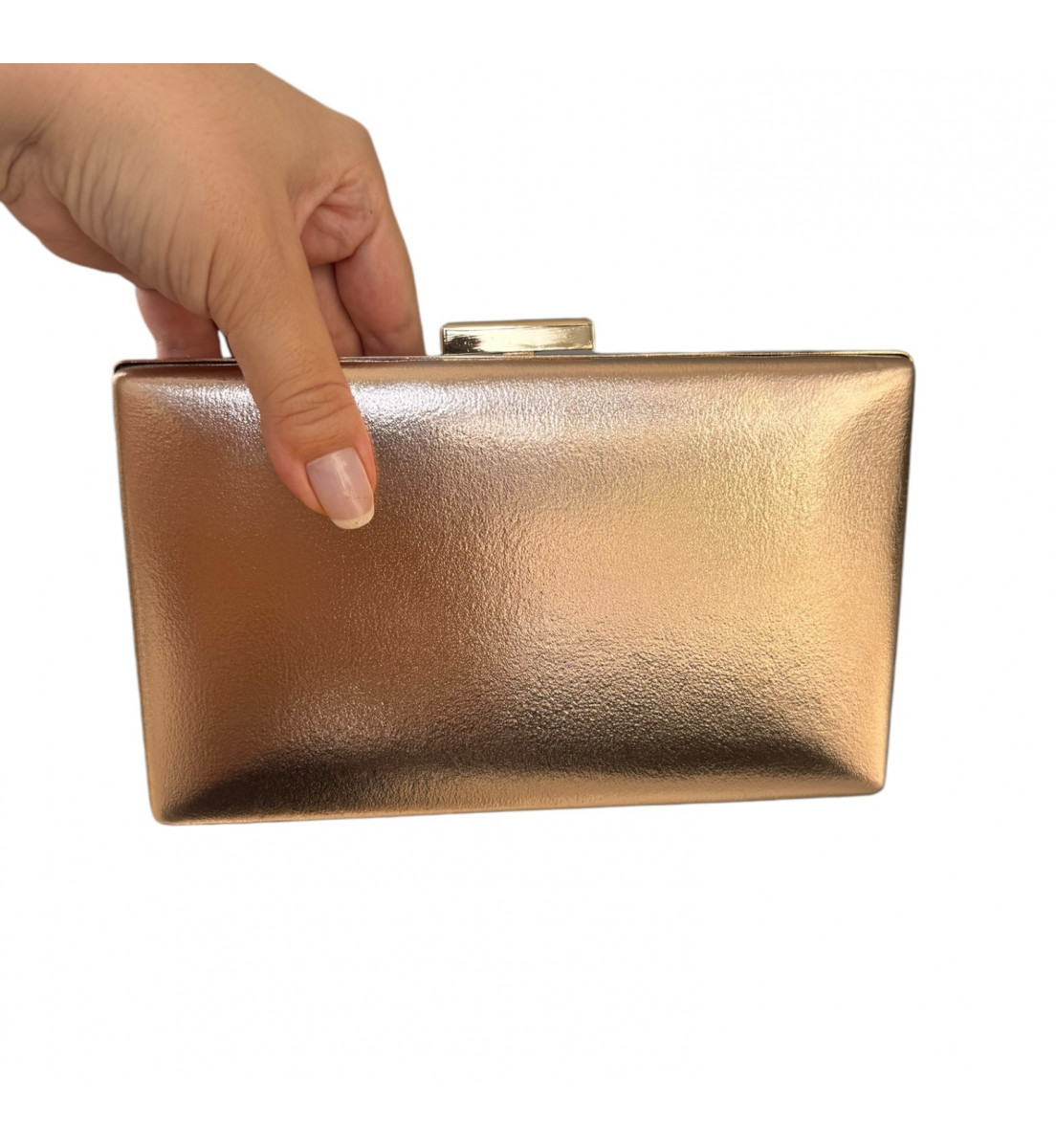 Clutch  Ouro Champagne Retangular