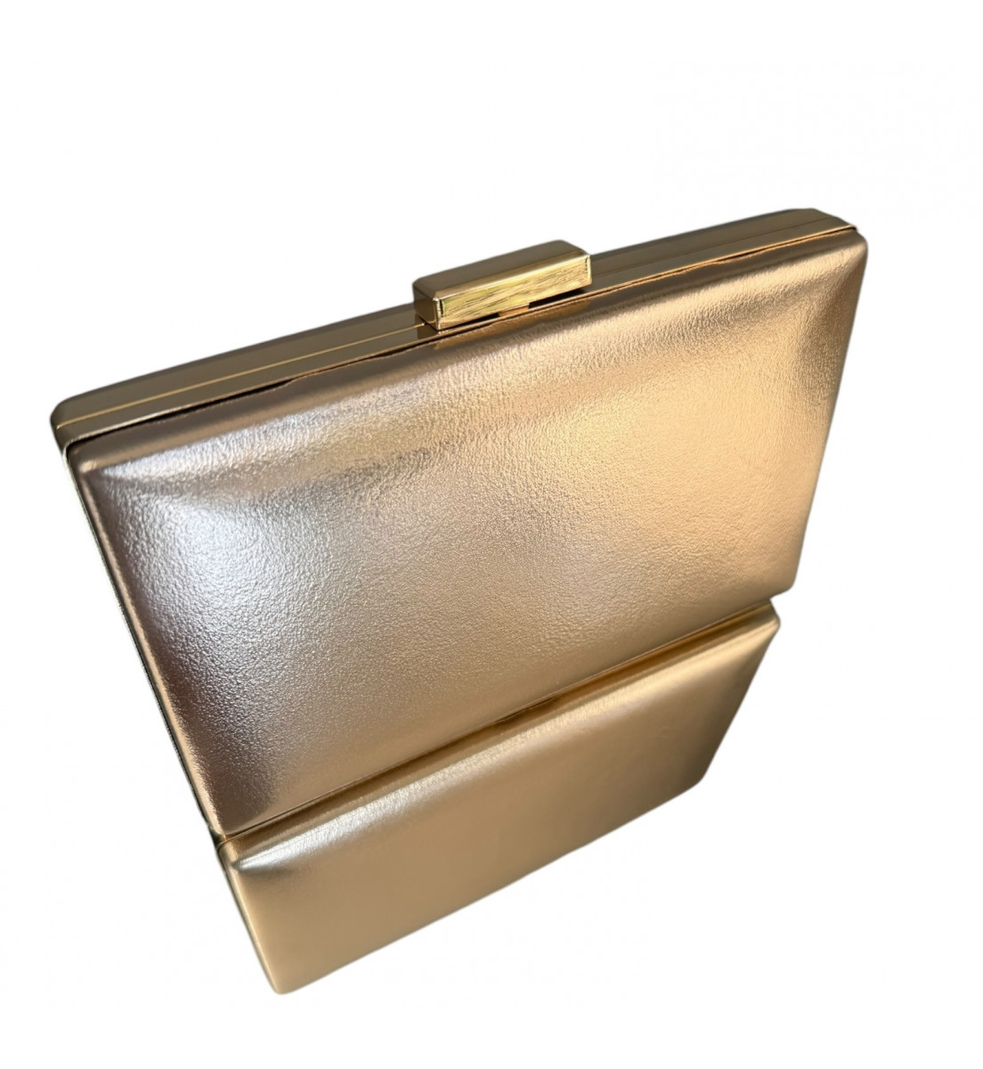 Clutch  Ouro Champagne Retangular