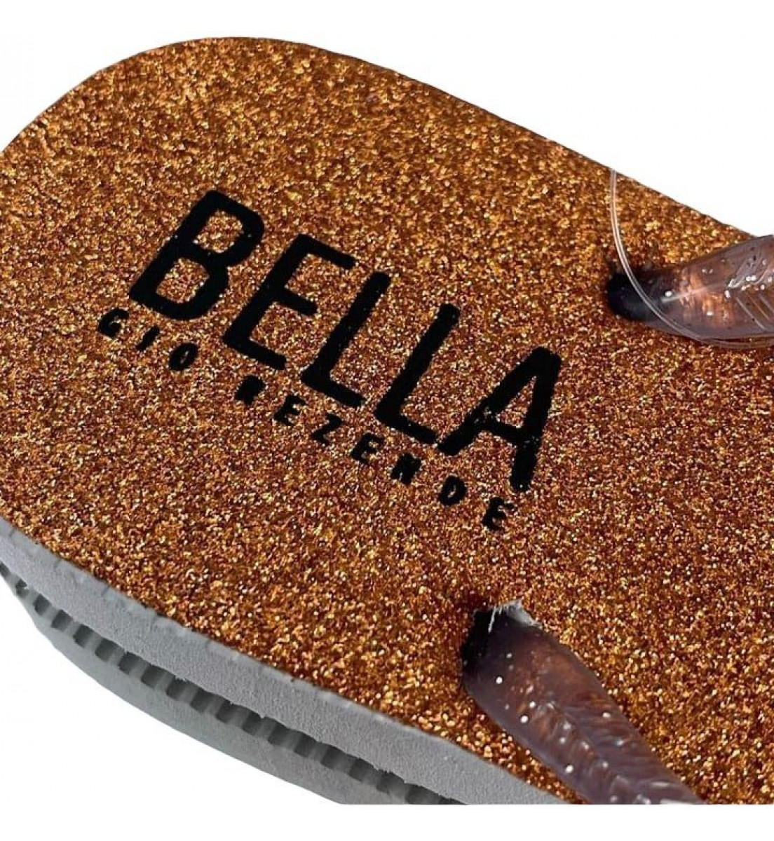 Chinelo Bella Gio Rezende Laranja com brilho