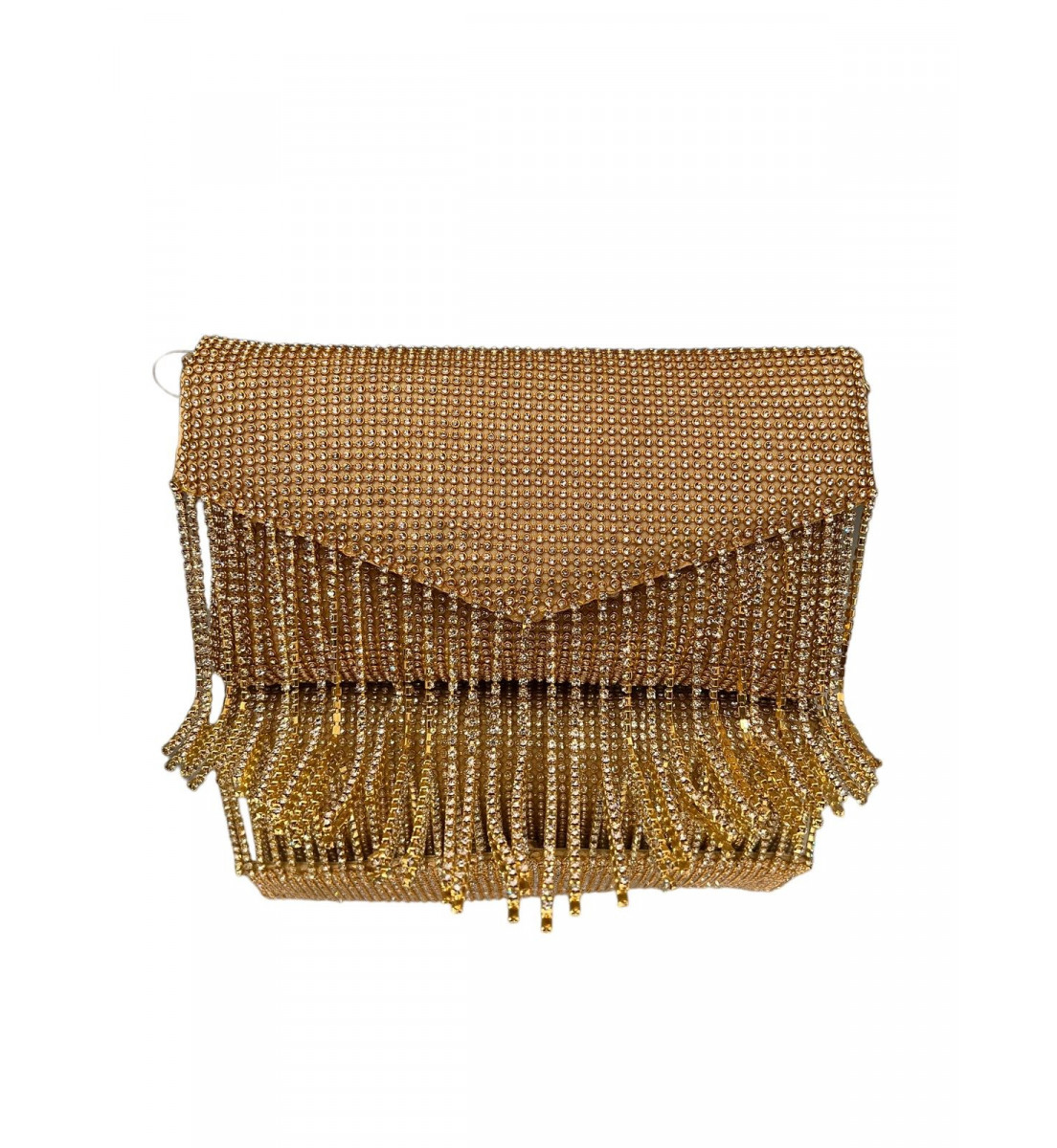 Clutch Dourada Strass Brilhante 