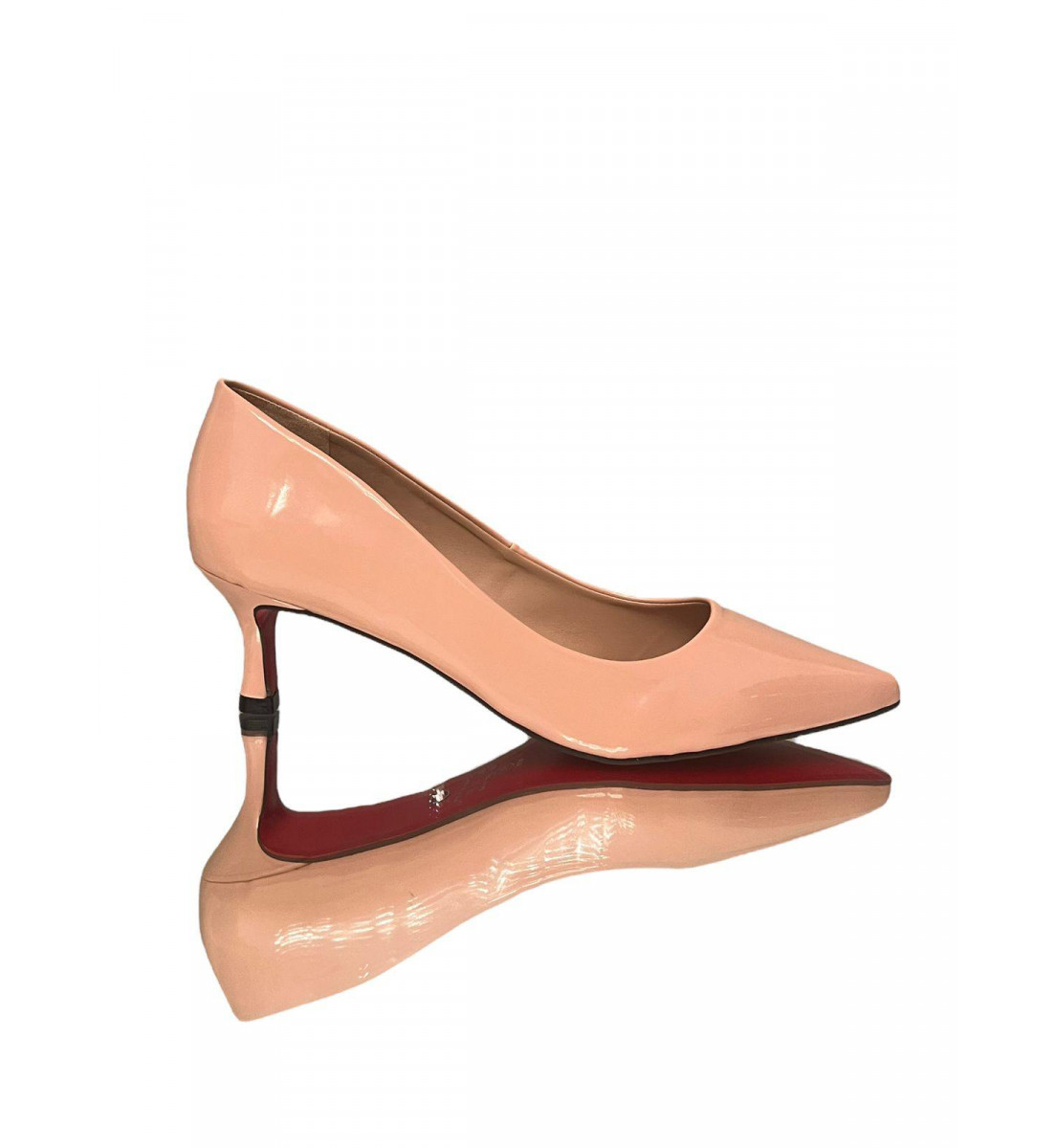 Scarpin Nude Verniz SALTO 5 cm 