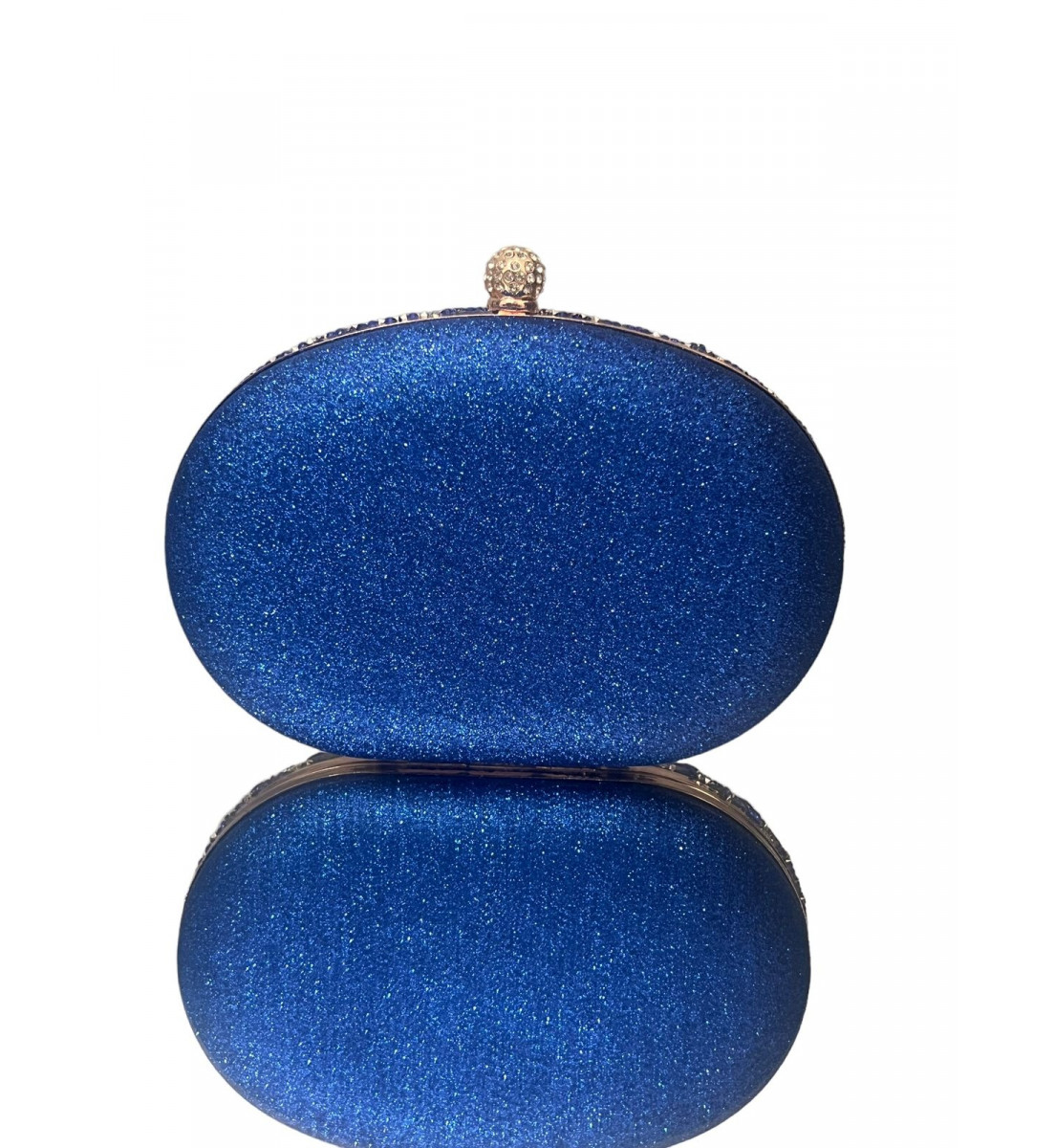 Clutch Luxo Pedraria Azul 