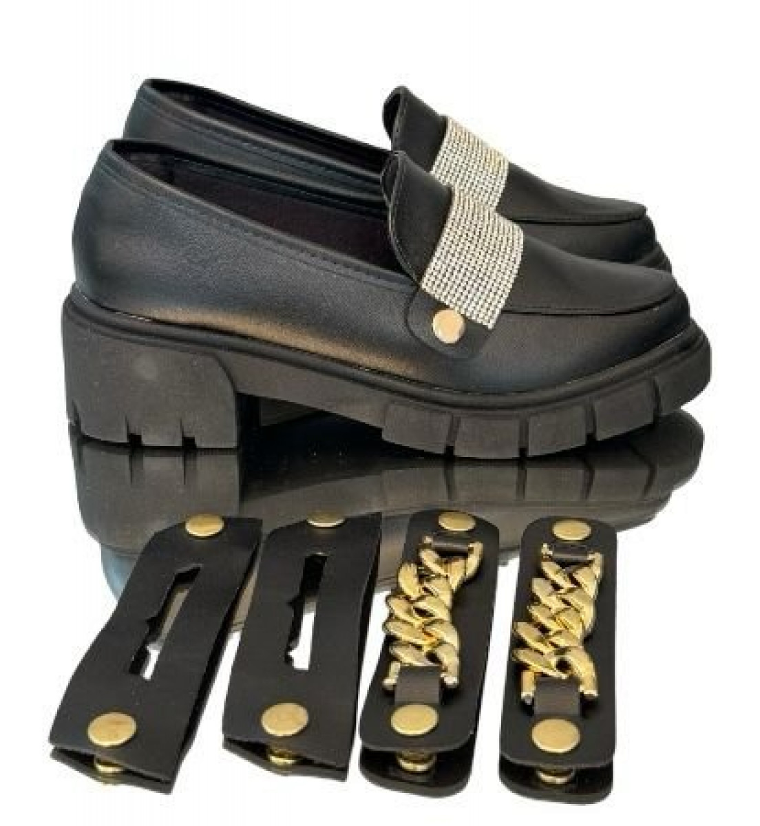 Mocassim Loafer Preto com 3 formas de usar