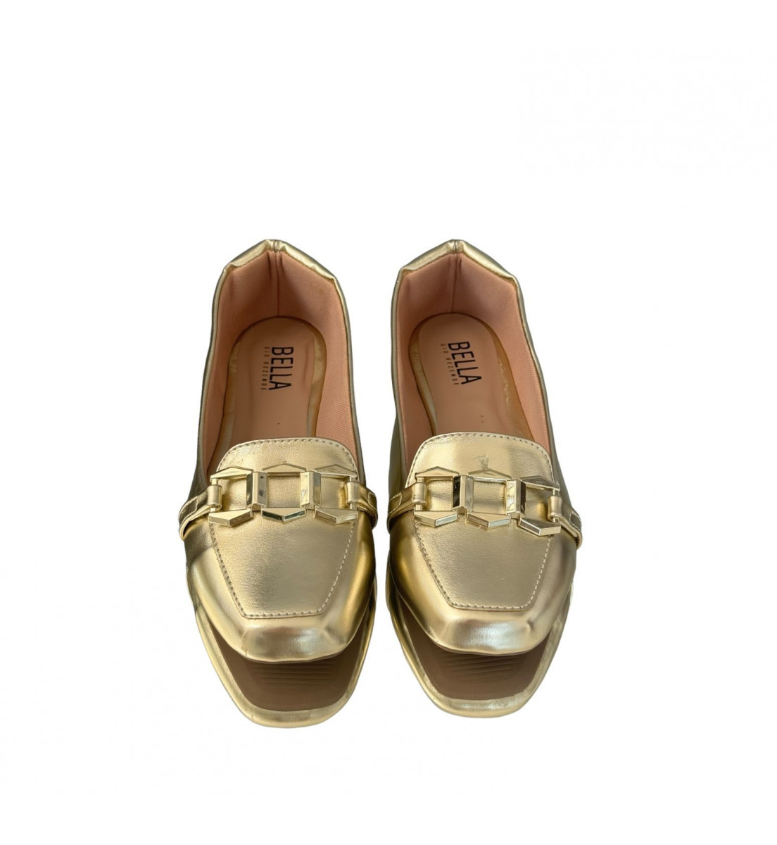 Mocassim Loafer Dourado Light