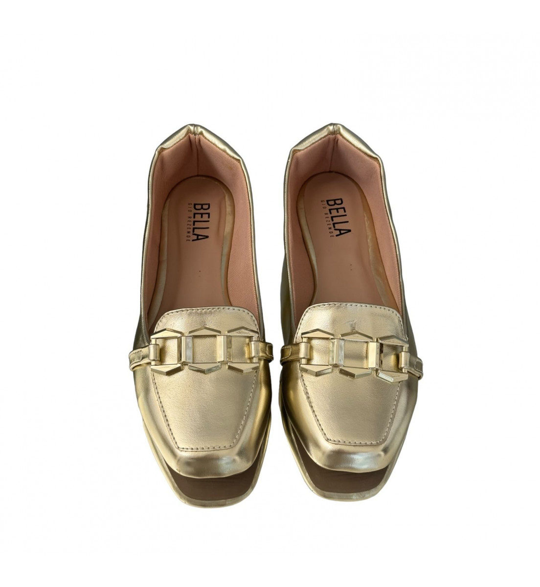 Mocassim Loafer Dourado Light