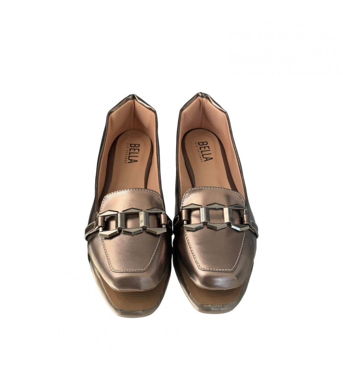 Mocassim Loafer Prata Velho