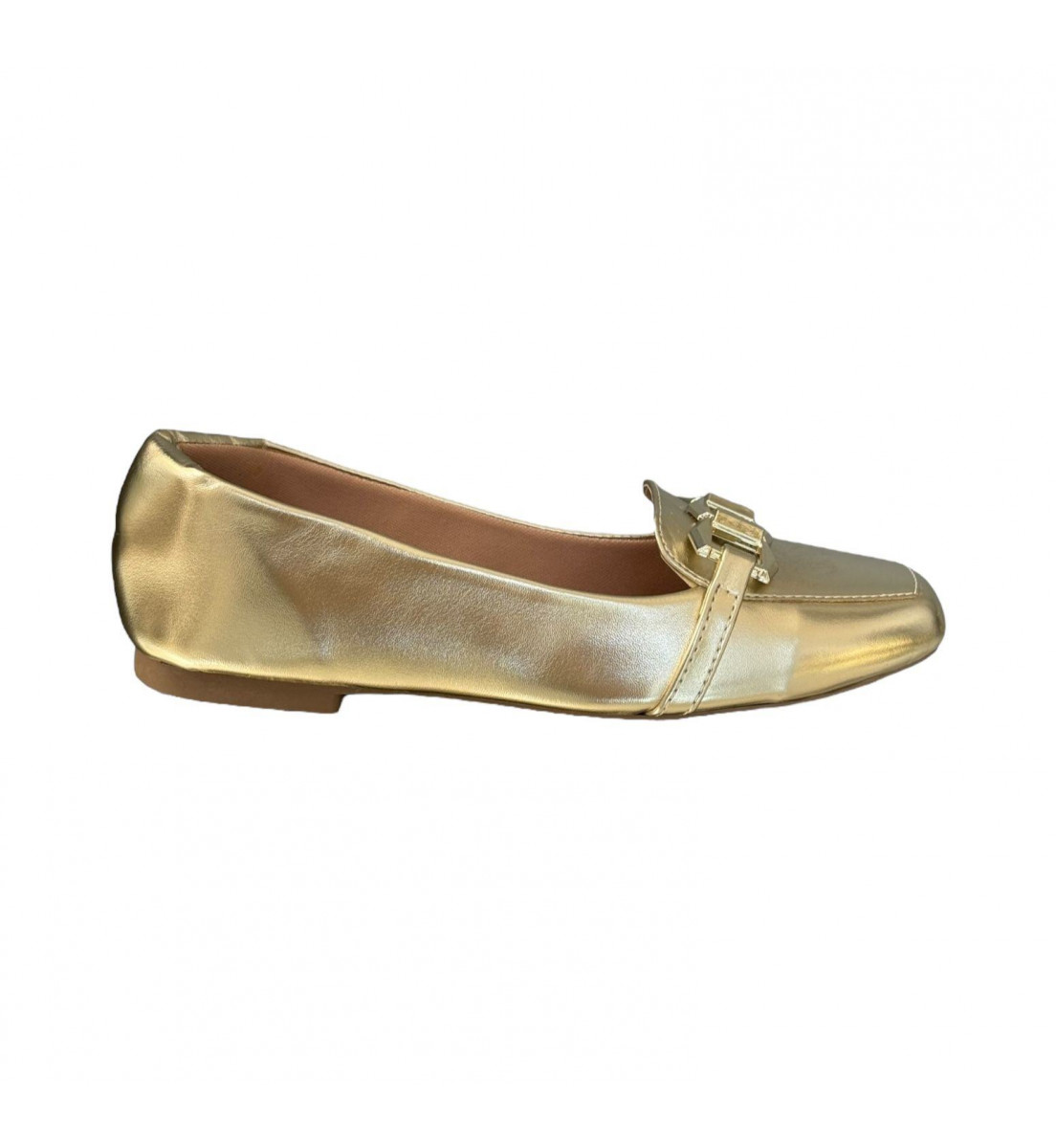 Mocassim Loafer Dourado Light