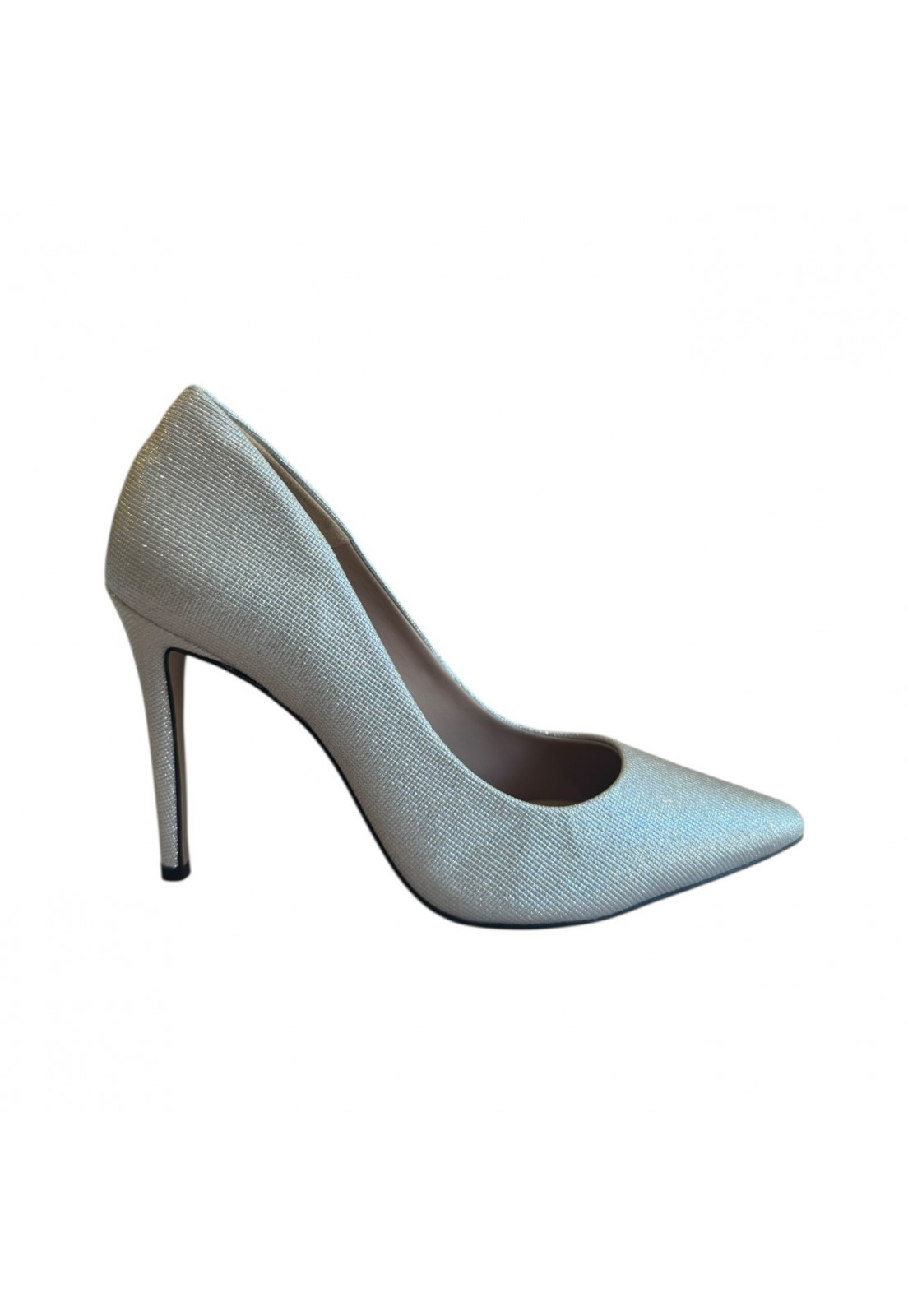 SCARPIN BLOSSON PRATA SALTO 11 CM