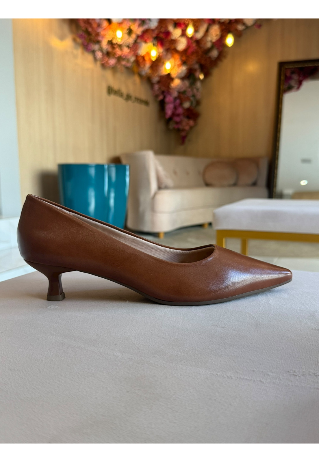 Scarpin Caramelo Salto 4 cm 