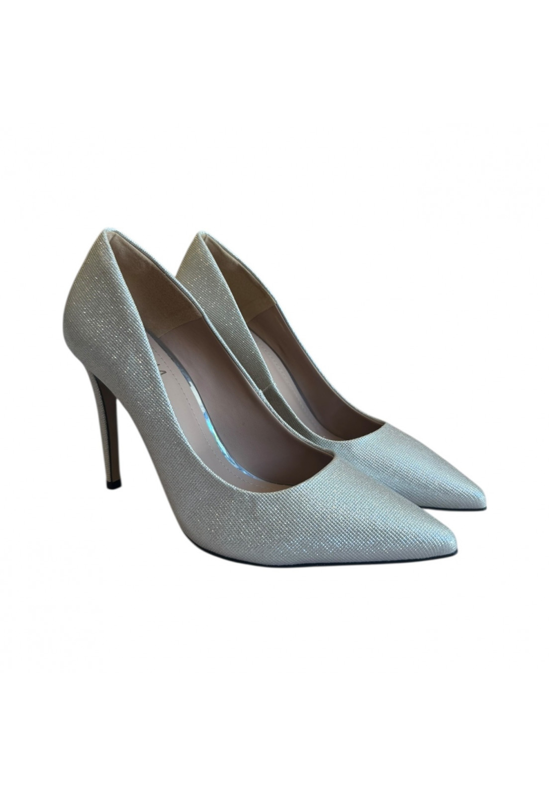 SCARPIN BLOSSON PRATA SALTO 11 CM