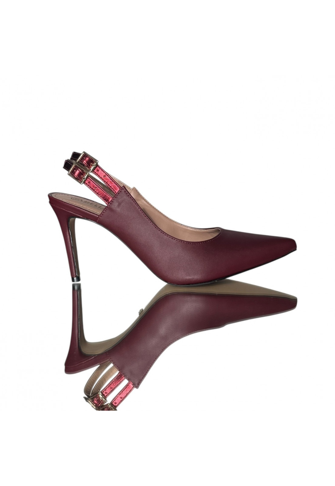 Scarpin  Napa Metalizado Marsala