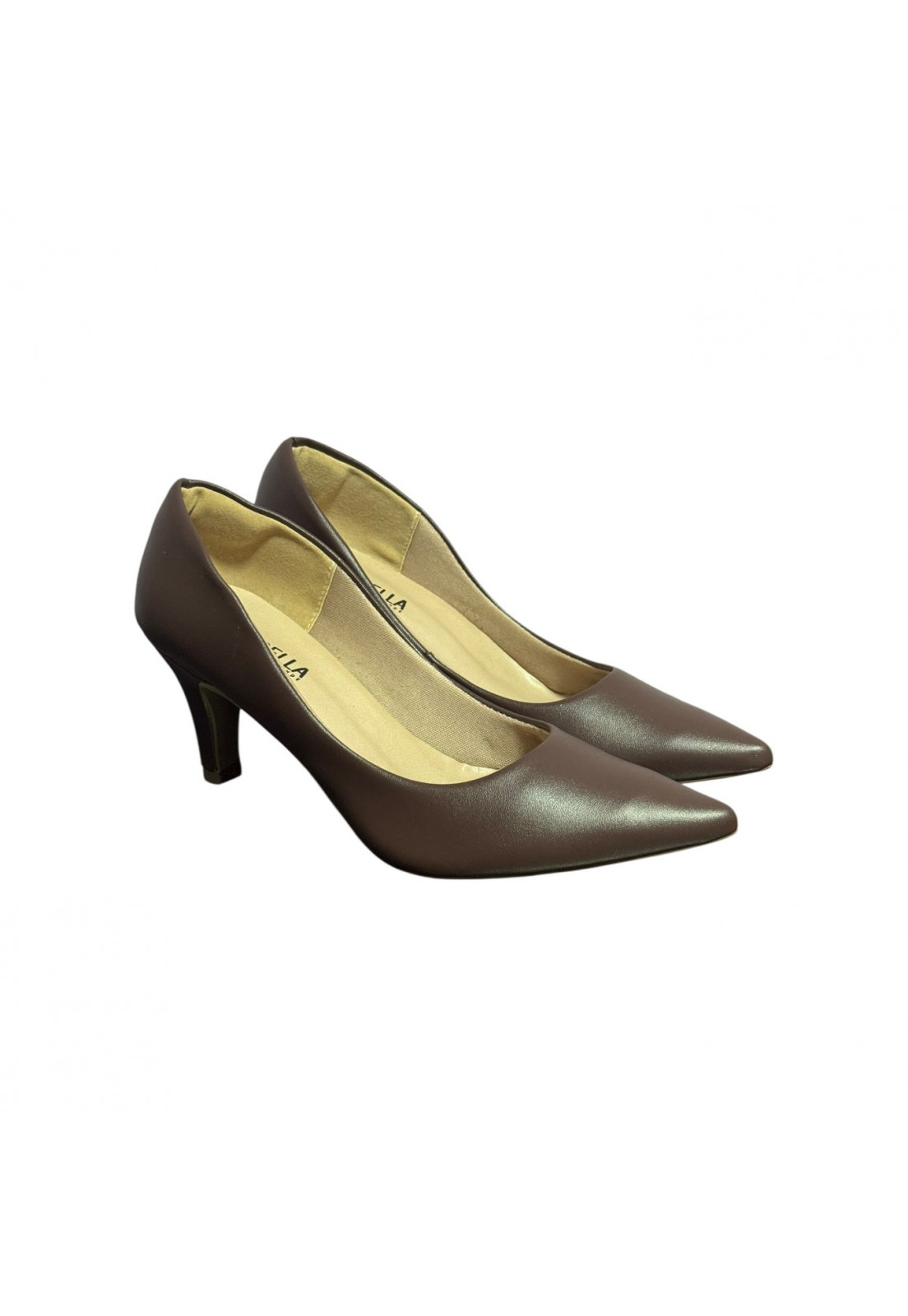 Scarpin Napa Terra Marrom