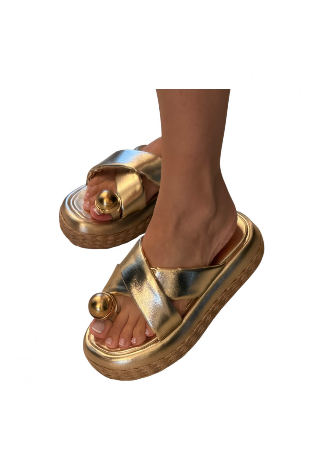 Papete CONFORT De dedo Dourada Metalizada