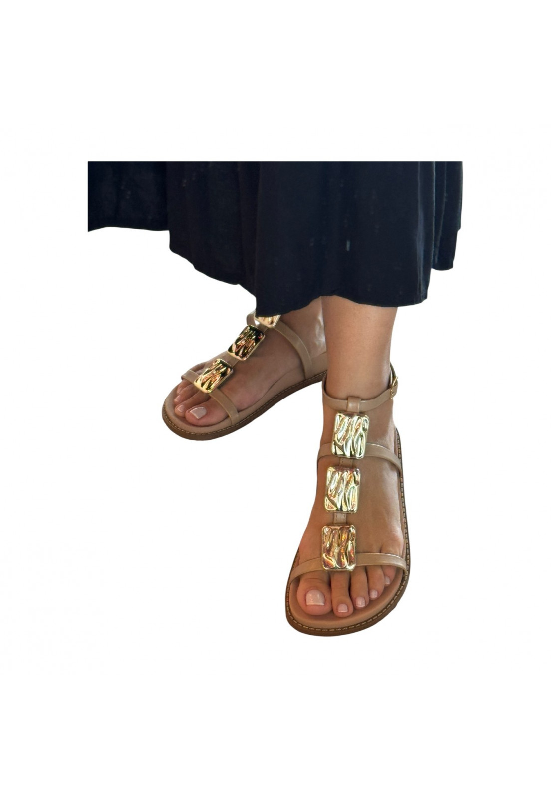 Papete Nude Detalhes em dourado