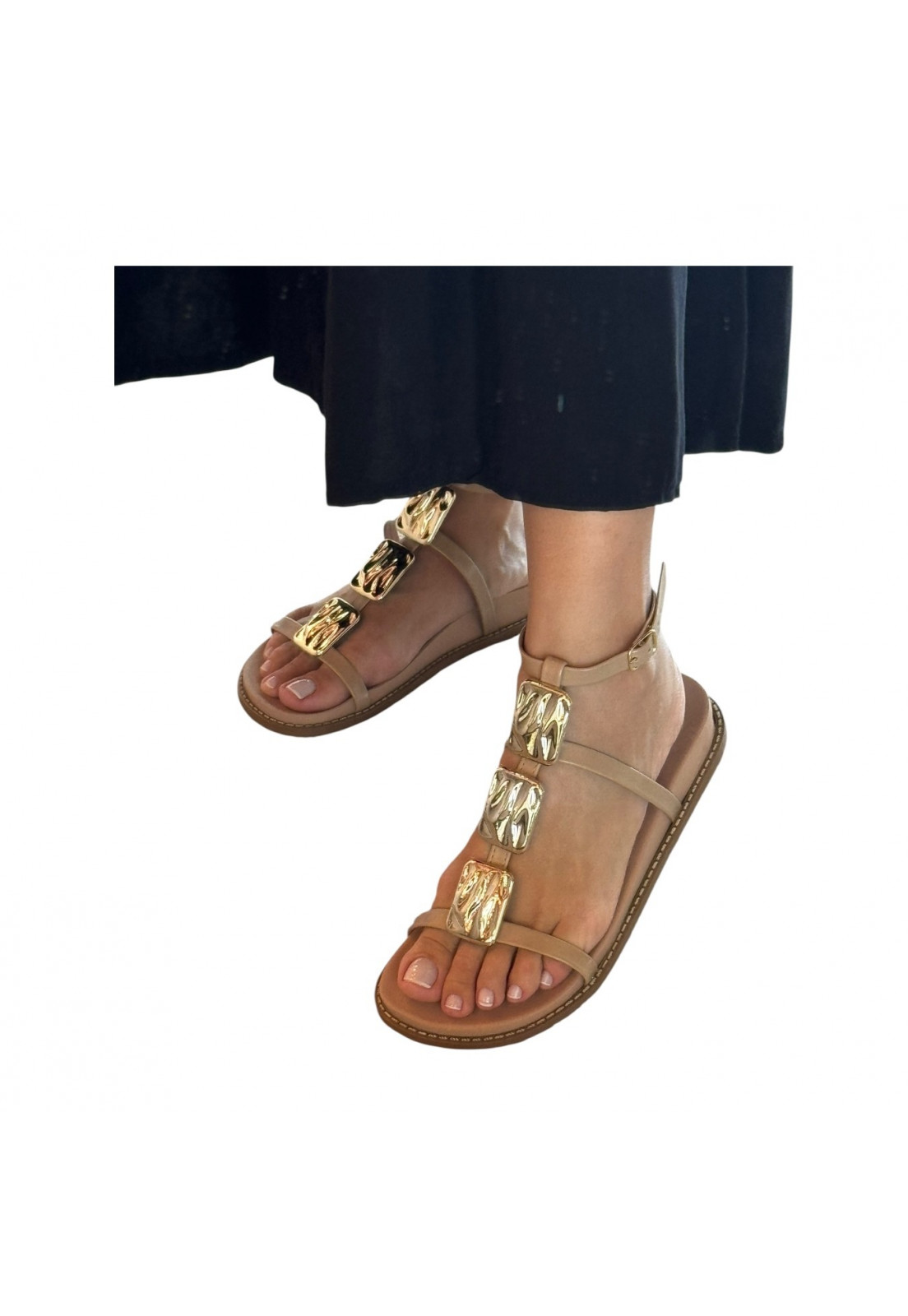Papete Nude Detalhes em dourado