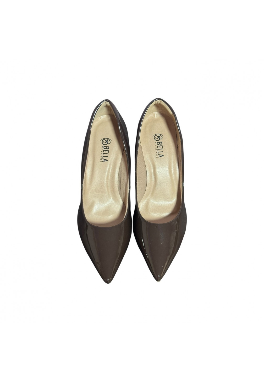 Scarpin Verniz Café Macchiato 6 cm