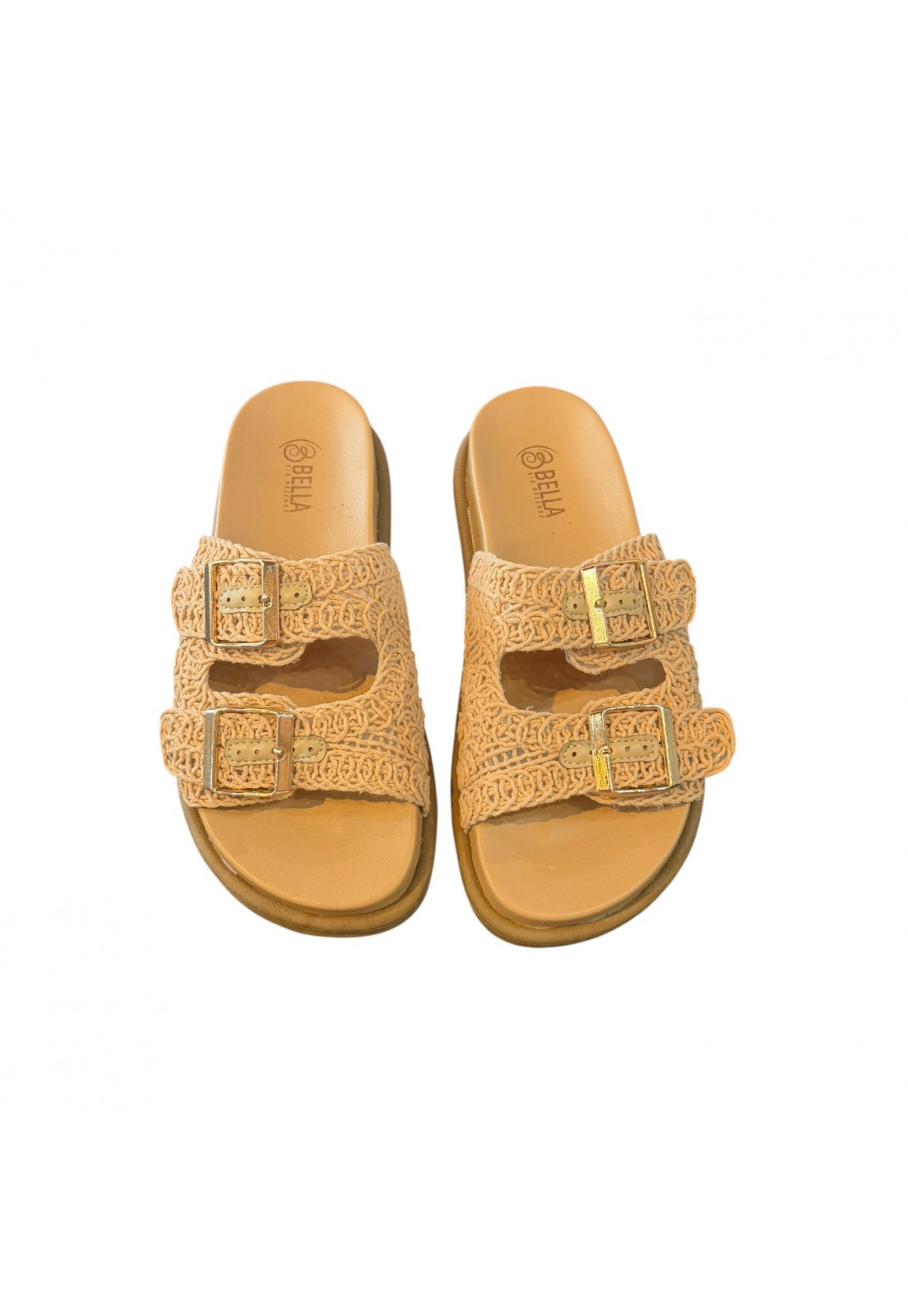 Sandália PAPETE BIRKEN Linha bege Flat Fivela